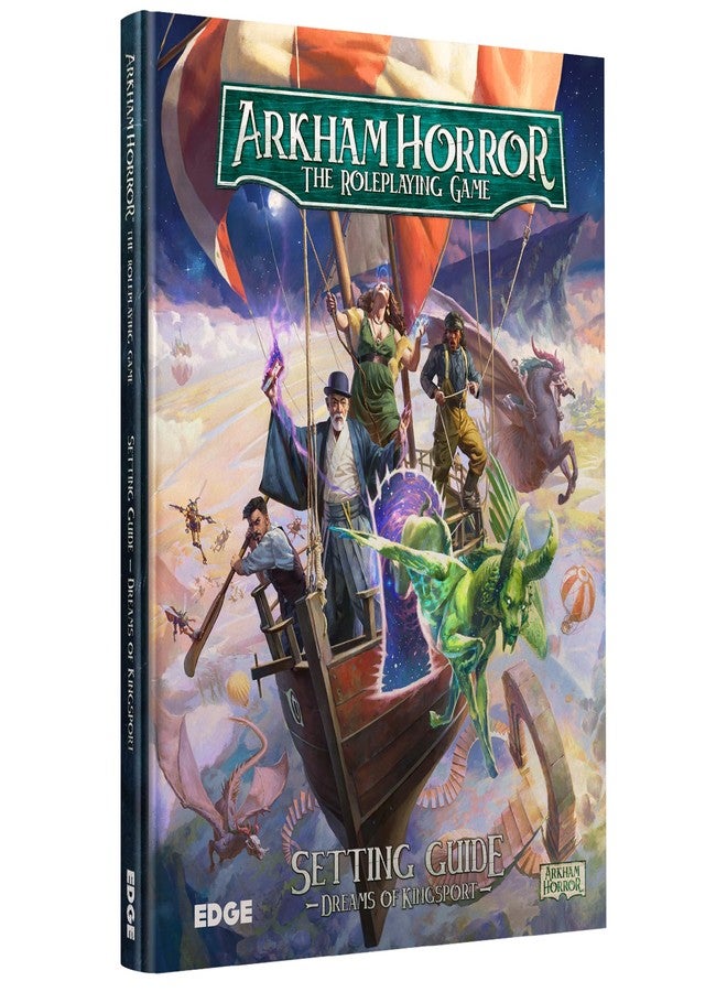 Edge Asmodee Arkham Horror The Roleplaying Game Dreams of Kingsport Setting Guide - Immersive RPG for Kids & Adults, Ages 14+, 2-6 Players, 1+ Hour Playtime - Image 1